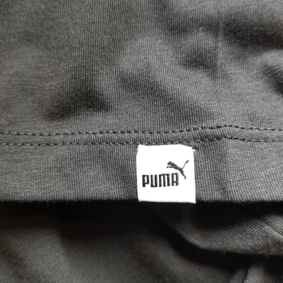 PUMA Women's Short Sleeve Athletic Top Black With Pink Logo Size Medium NWT - Picture 7 of 10